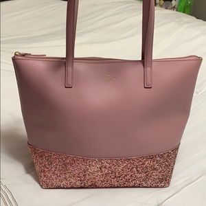 Kate spade glitter tote purse large